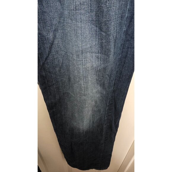 True Religion Men's Straight Leg Blue Distressed Denim Jeans W38L32 - Picture 5 of 8